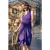 Topvintage exclusive ~ Umi Knotted swing jurk in paars