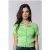 Colourful Rebel Nora Fine Knit Cropped Polo Mint