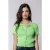 Colourful Rebel Nora Fine Knit Cropped Polo Mint