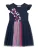 Danamade Jurk  navy / mintgroen / sering / pink