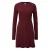 Dames geribbelde tricot jurk met uitlopende rok QS