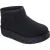 Skechers Keep Cozy Leren Dames Zwarte Winter Enkellaarsjes
