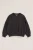 WE Fashion – Meisjes oversized sweater met print – Oversized – Donkergrijs – Katoen –