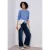 Street One Dames Shirt met contrasterende details in Blauw