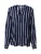 Kaffe Blouse ‘KAstridy’  marine / wit