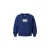 No Way Monday rechtvallende sweater met backprint – blauw