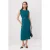 TRENDYOLMİLLA Dames Groen Effen Midi Mouwloos Avond / Dagelijks Bodycon Jurken