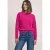 Chenille-trui met boothals