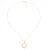 Orphelia ‘Amada’ Dames 925 Sterling Zilveren Ketting met Hanger – Roze ZH-7075/1
