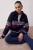 TRENDYOLMİLLA Dames Donkerblauw Etnisch patroon Lang Loszittend Vesten