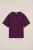 WE Fashion – Meisjes oversized T-shirt – Oversized – Paars – Katoen –