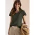 Cecil Dames Shirt met overhangende schouders en kanten details in Groen