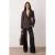 TRENDYOLMİLLA Dames Bruin Effen Lang Getailleerd Blazers