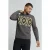 No Excess Pullover Crewneck Jacquard Pattern With Silk Dark Grey