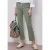 Street One Dames Straight Legs jeans met franje aan de zoom in Groen