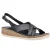 Hush Puppies Vrouwen/dames Elena Leren Wigsandaal (Zwart)