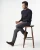 Campbell | Heren | Falcon Crew-neck Sweater Night Sky
