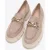 Wittchen Suède Mocassins voor Dames met Ketting op Platform Beige