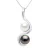Ketting Link Venetiaans van Zilver 925 Rhodium geplated met Hanger