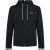 Boss Heren-hoodie met volledige ritssluiting en stretchstof (Zwart)