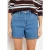 LOLALIZA straight regular waist gestreepte short medium blue denim