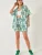 Bianco Lucci Blouse  groen / spar / wit