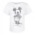 Disney Dames/dames Mickey Mouse schets T-shirt (Wit)