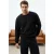 TRENDYOL MAN Heren Zwart Effen Lang Oversized Sweatshirts