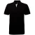 Asquith & Fox Heren Klassieke Pasvorm Contrast Poloshirt (Zwart/Wit)