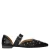 Babouche G-Ally-1 leren loafers met studs zwart