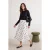 Trendyol Modest Dames Wit Stippen Midi Modest Rokken