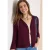 Open jas met 3/4 mouwen in ajour-look