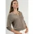 Ronde hals knoop cardigan