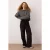 TRENDYOLMİLLA Dames Zwart Effen Wijde pijp Normale taille Broeken