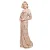 Strakke damesjurk Goddiva Floral Sequin