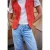 Vest met V-hals en knoopsluiting