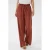 Kaffe wide leg regular waist broek koraalrood