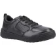 Hush Puppies Shane Junior Leren Jongens Zwarte Veterschoenen