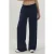 Ribbelgedetailleerde Zachte Touch Brede Pantalon