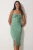 Happiness İstanbul Zomerjurk  turquoise / donkergroen / zwart / wit