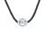 Ketting set Clos Diamond 0,05 Cts Black Nylon 925
