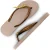 Uzurii Gold crocodile switch zand dames slippers, ,