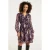 Smashed Lemon 24802 paarse paisley jurk met en jacquard |