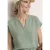 Street One Dames Blouse shirt van mousseline in Groen