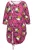 Ulla Popken Shirt  oranje / fuchsia / zwart / wit