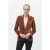 Caroll fluwelen regular blazer taupe