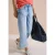 7/8 Wide Leg jeans met gehaakt detail