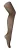 Visnet panty met hoge taille voor dames met glitter – Goud