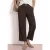 Street One Dames Wide Legs broek met riem en leoprint in Bruin