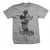 Disney Unisex volwassen Mickey Mouse schets T-shirt (Grijs)